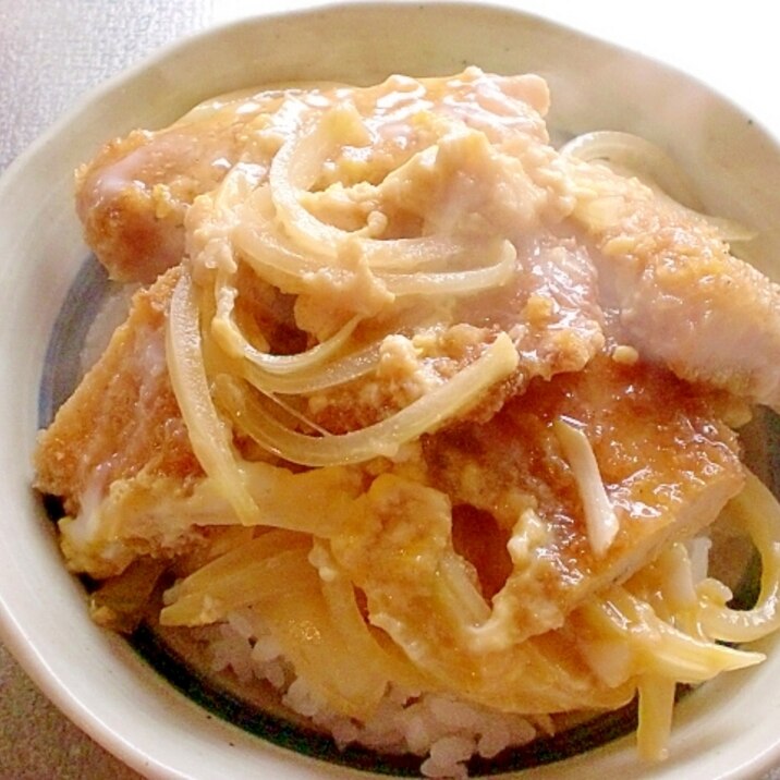 余りものカツで「カツ丼」